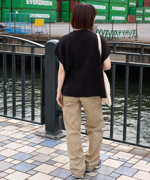 DISCUS ATHLETIC(ディスカス アスレチック)の「DISCUS ATHLETIC/ディスカス アスレチック フレンチテリー カレッジロゴ フレンチスリーブTシャツ(Tシャツ/カットソー・レディース・オートミール/ピンク/ブラック/オフホワイト・M)」の22枚目の写真