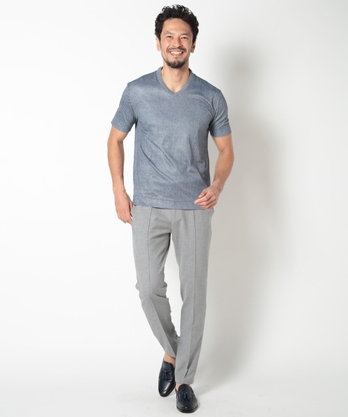 【ACTIVE TAILOR】COOLMAXツイルプリントジャージカットソー セール】【ACTIVE TAILOR】COOLMAXツイルプリントジャージ