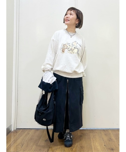 Right-on(ライトオン)の「トム&ジェリーフロッキースウェット(スウェット・レディース・ブラック/グレー・M/L)」の14枚目の写真