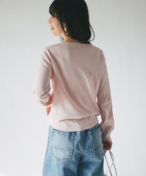La boutique BonBon(ラブティックボンボン)の「クールタッチUVスキッパーカーディガン(カーディガン/ボレロ・レディース・ピンク/サックスブルー/ホワイト・FREE)」の5枚目の写真
