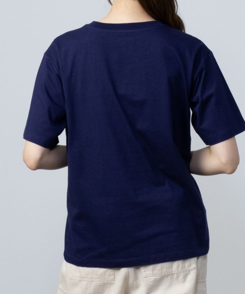 NAVY(ネイビー)の「NAVY 抗菌・UVカット・紫外線対策 ベーシッククルーTシャツ(Tシャツ/カットソー・レディース・ベージュ/ホワイト/ブラック/ネイビー/ブルーグリーン・M/L/XL/S)」の12枚目の写真