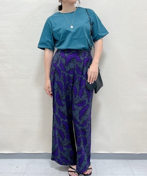 NAVY(ネイビー)の「NAVY 抗菌・UVカット・紫外線対策 ベーシッククルーTシャツ(Tシャツ/カットソー・レディース・ベージュ/ホワイト/ブラック/ネイビー/ブルーグリーン・M/L/XL/S)」の6枚目の写真