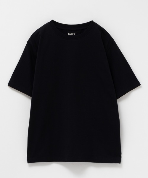 NAVY(ネイビー)の「NAVY 抗菌・UVカット・紫外線対策 ベーシッククルーTシャツ(Tシャツ/カットソー・レディース・ベージュ/ホワイト/ブラック/ネイビー/ブルーグリーン・M/L/XL/S)」の20枚目の写真