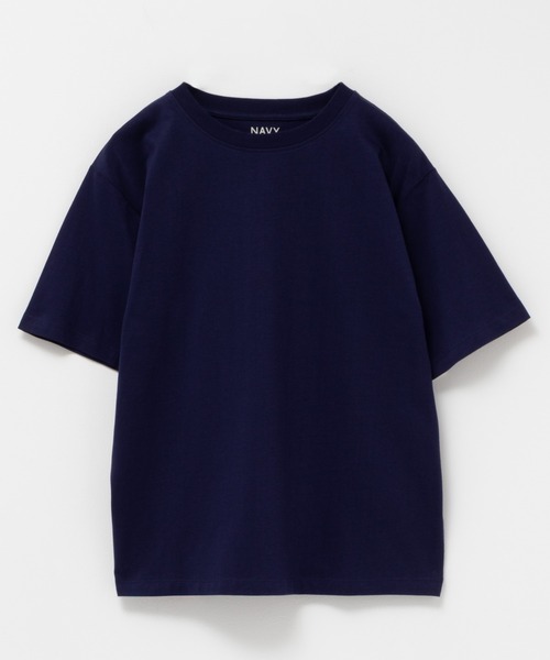NAVY(ネイビー)の「NAVY 抗菌・UVカット・紫外線対策 ベーシッククルーTシャツ(Tシャツ/カットソー・レディース・ベージュ/ホワイト/ブラック/ネイビー/ブルーグリーン・M/L/XL/S)」の22枚目の写真