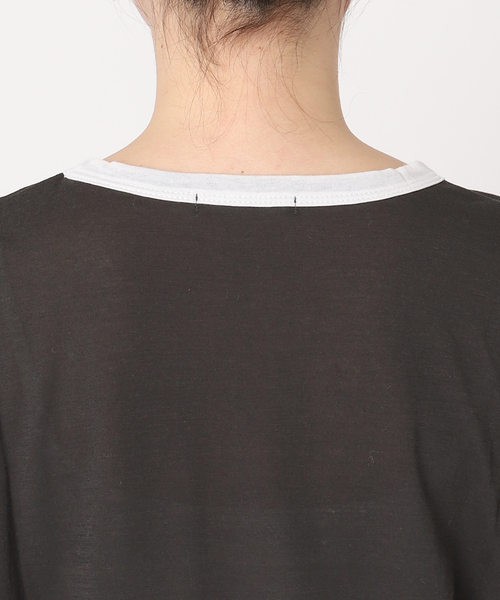 JOURNAL STANDARD(ジャーナルスタンダード)の「シアーロゴロンT(Tシャツ/カットソー・レディース・チャコールグレー/ホワイト・FREE)」の14枚目の写真