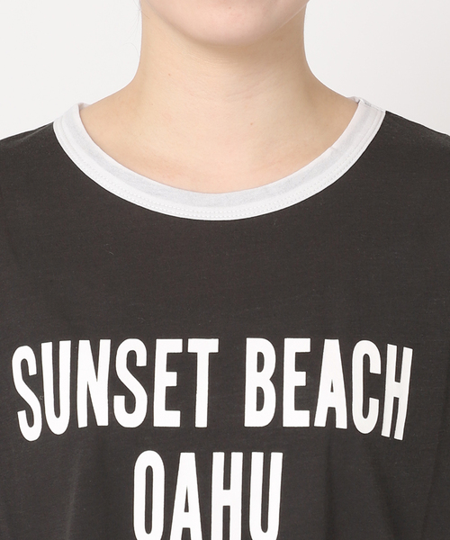 JOURNAL STANDARD(ジャーナルスタンダード)の「シアーロゴロンT(Tシャツ/カットソー・レディース・チャコールグレー/ホワイト・FREE)」の15枚目の写真