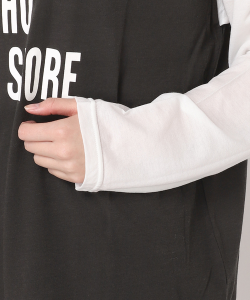 JOURNAL STANDARD(ジャーナルスタンダード)の「シアーロゴロンT(Tシャツ/カットソー・レディース・チャコールグレー/ホワイト・FREE)」の17枚目の写真