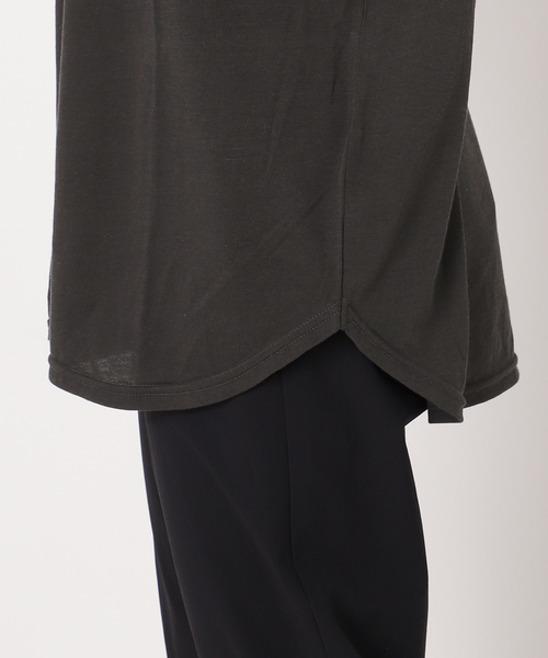 JOURNAL STANDARD(ジャーナルスタンダード)の「シアーロゴロンT(Tシャツ/カットソー・レディース・チャコールグレー/ホワイト・FREE)」の18枚目の写真