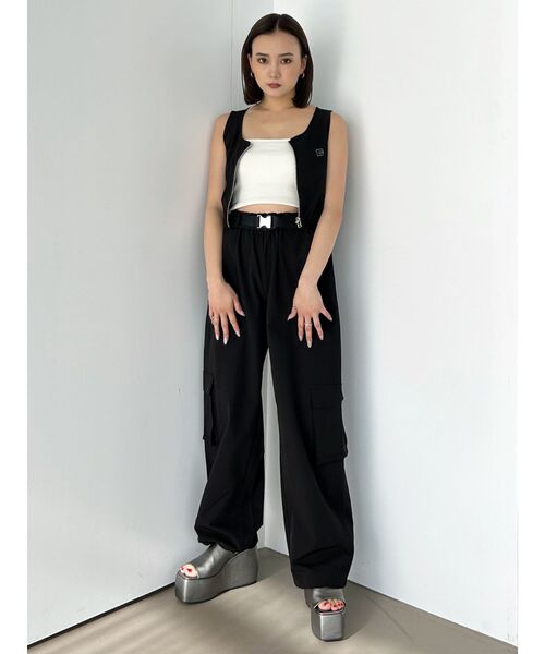 EMODA（エモダ）の「ナイロンボックスタンクトップ（タンクトップ・レディース・ベージュ/ホワイト/ブラック・FREE）」の21枚目の写真