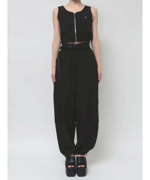 EMODA（エモダ）の「ナイロンボックスタンクトップ（タンクトップ・レディース・ベージュ/ホワイト/ブラック・FREE）」の8枚目の写真