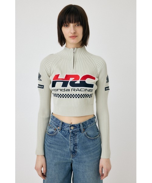 MOUSSY（マウジー）の「HONDA CROPPED KNIT トップス（ニット