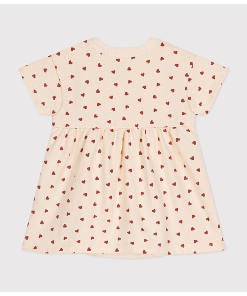PETIT BATEAU(プチバトー)の「ハートプリントドレスボディ(ワンピース・キッズ・ホワイト系その他・12MONTH/6MONTH/18MONTH)」の8枚目の写真