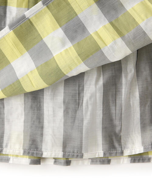 N.（N. Natural Beauty Basic）（エヌエヌナチュラルビューティーベーシック）の「◆ウエストプリーツチェックスカート（スカート・レディース・グリーン系その他/イエロー系その他・MEDIUM）」の16枚目の写真