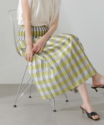 N.（N. Natural Beauty Basic） | ◆ウエストプリーツチェックスカート(スカート)