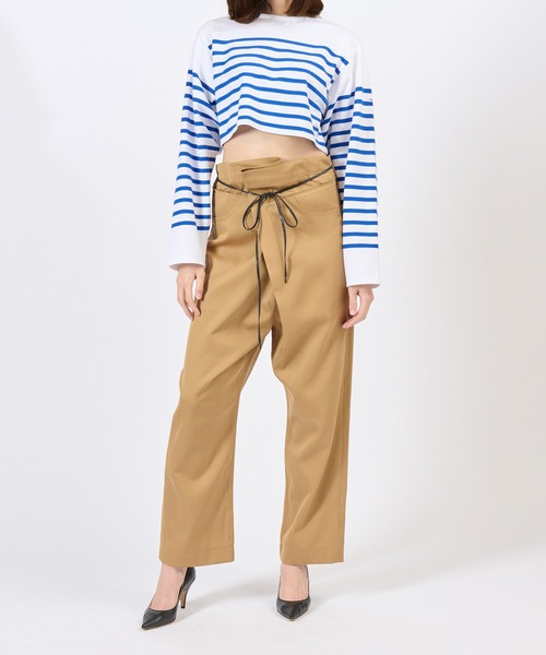 biotop ORCIVAL basque shirt cropped バスク ADAM ET ROPE'｜WOMEN【ORCIVAL for BIOTOP】basque shirt