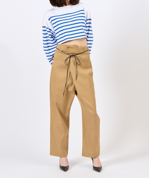 biotop ORCIVAL basque shirt cropped バスク BIOTOP(ビオトープ) / WOMEN【ORCIVAL for BIOTOP】basque shirt