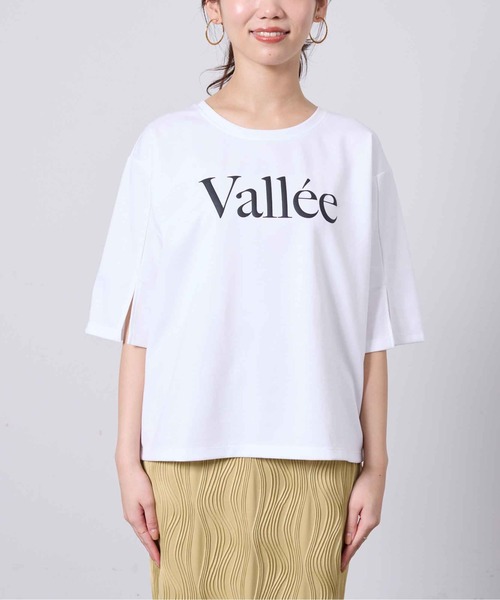 Chez toi(シェトワ)の「立体ロゴ袖スリットポンチプルオーバー(Tシャツ/カットソー・レディース・ネイビー/オフホワイト/アイボリー・FREE)」の12枚目の写真