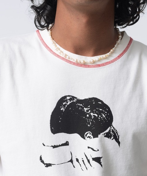 Carne Bollente(カルネボレンテ)の「The Cuddle(Tシャツ/カットソー・メンズ・クリーム・L/M/S)」の7枚目の写真