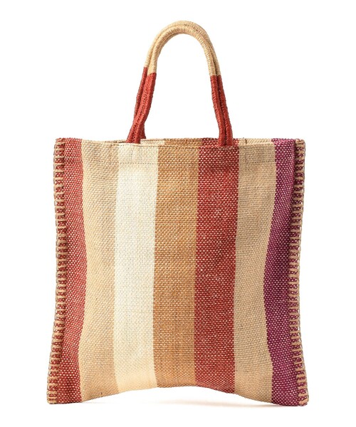 BEAMS HEART(ビームスハート)の「TARANGO / ジュートトートバッグ(トートバッグ・レディース・ブラック/レッド/ブルー・ONE SIZE)」の7枚目の写真