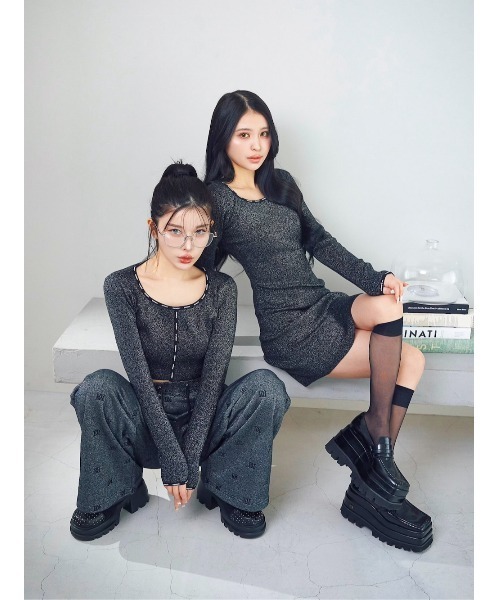 ダーリッチ ダーリッチ Darich スポーティラインフリルミニスカート