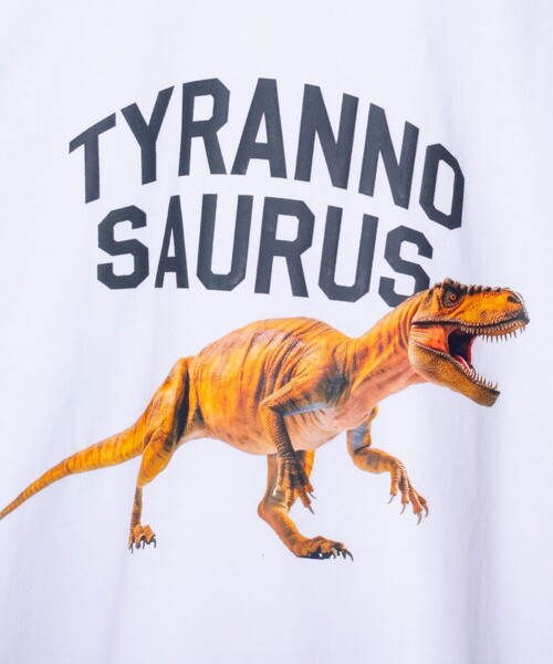 FREDY MAC（フレディーマック）の「【FREDYMAC/フレディマック】dinosaur クルーネックプリントTシャツ マックT（Tシャツ/カットソー・メンズ・ブラック/ホワイト・S/M/L）」の3枚目の写真