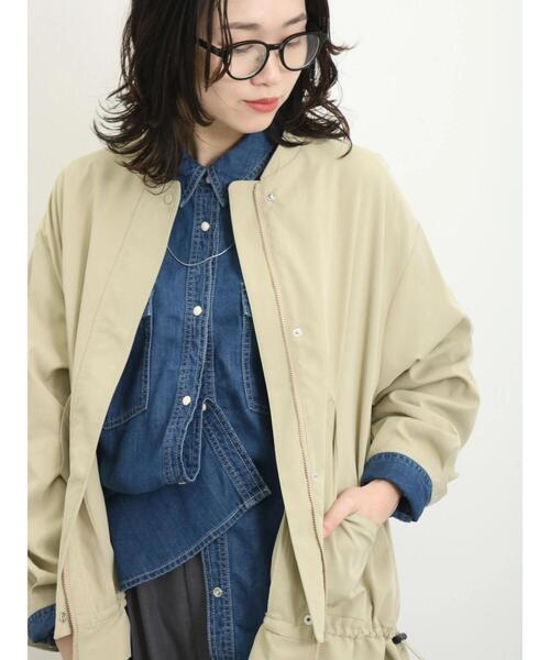 Samansa Mos2 blue（サマンサモスモスブルー）の「ペプラムブルゾン