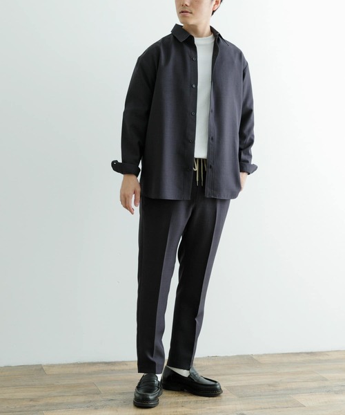 ITEMS URBANRESEARCH(アイテムズ アーバンリサーチ)の「ポリエステルトロ ロングスリーブ シャツ(シャツ/ブラウス・メンズ・ベージュ/ブラック/グレー・MEDIUM/LARGE)」の17枚目の写真
