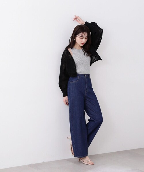 PROPORTION BODY DRESSING(プロポーションボディドレッシング)の「メッシュボレロカーディガン / 1214174401(カーディガン/ボレロ・レディース・ホワイト系その他/ブラック/ブルー・FREE)」の7枚目の写真