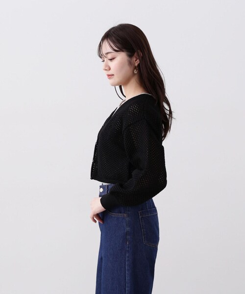 PROPORTION BODY DRESSING(プロポーションボディドレッシング)の「メッシュボレロカーディガン / 1214174401(カーディガン/ボレロ・レディース・ホワイト系その他/ブラック/ブルー・FREE)」の11枚目の写真