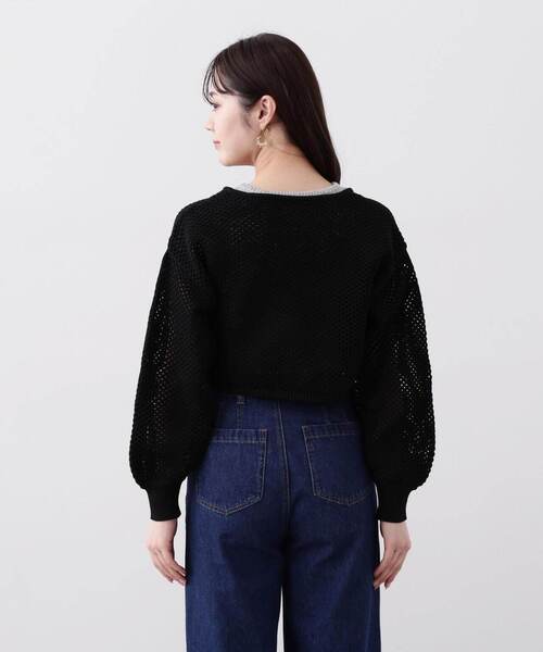 PROPORTION BODY DRESSING(プロポーションボディドレッシング)の「メッシュボレロカーディガン / 1214174401(カーディガン/ボレロ・レディース・ホワイト系その他/ブラック/ブルー・FREE)」の12枚目の写真