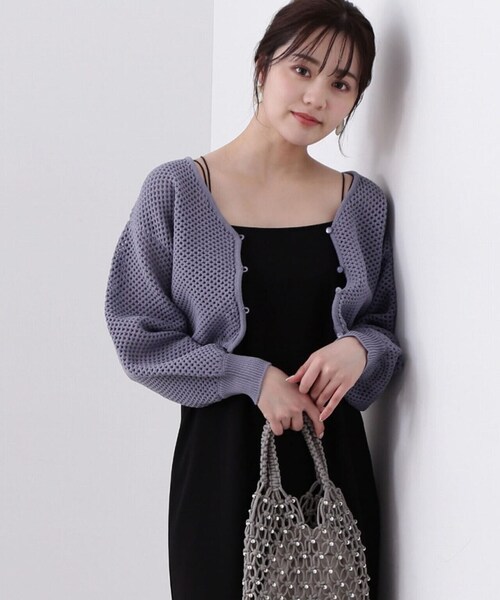 PROPORTION BODY DRESSING(プロポーションボディドレッシング)の「メッシュボレロカーディガン / 1214174401(カーディガン/ボレロ・レディース・ホワイト系その他/ブラック/ブルー・FREE)」の21枚目の写真