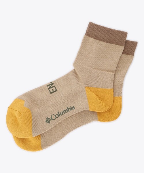 Columbia(コロンビア)の「Columbia/ エンジョイマウンテンライフミッドソックス /コロンビア /抗菌防臭加工 /アシンメトリー(ソックス/靴下・レディース・イエロー/ホワイト/ブルー/イエロー系その他/ストーン/ネイビー・S/M/L/XL)」の6枚目の写真