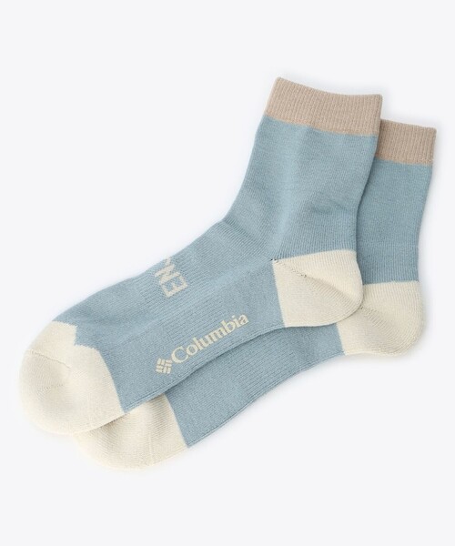 Columbia(コロンビア)の「Columbia/ エンジョイマウンテンライフミッドソックス /コロンビア /抗菌防臭加工 /アシンメトリー(ソックス/靴下・レディース・イエロー/ホワイト/ブルー/イエロー系その他/ストーン/ネイビー・S/M/L/XL)」の4枚目の写真