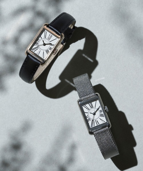 MATOW(マトウ)の「「MATOW/マトウ」Tsuki コレクション 朧月 -おぼろづき-スクエア シルバー メッシュ/ サークルローマン(アナログ腕時計・レディース・シルバー/シルバー系1/ブラック×ゴールド・FREE)」の17枚目の写真