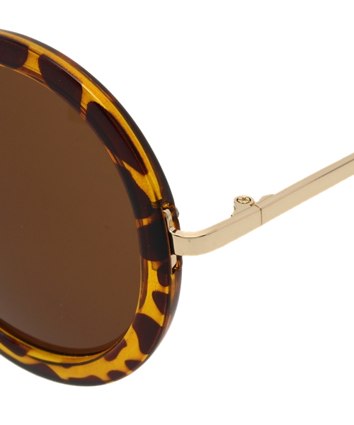 WEGO（ウィゴー）の「WEGO/ラウンドタイプサングラス（サングラス・メンズ・ブラウン系その他・FREE）」の6枚目の写真