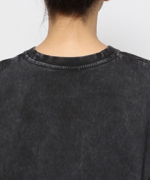 Anui（アニュイ）の「【UNISEX/2サイズ展開】ピグメントステッチTシャツ（Tシャツ/カットソー・レディース・チャコールグレー/ベージュ/ピンク・LARGE/MEDIUM）」の10枚目の写真