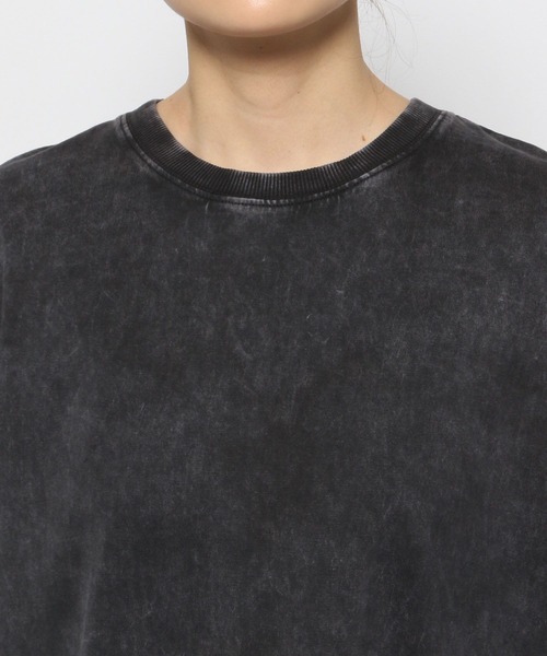 Anui（アニュイ）の「【UNISEX/2サイズ展開】ピグメントステッチTシャツ（Tシャツ/カットソー・レディース・チャコールグレー/ベージュ/ピンク・LARGE/MEDIUM）」の11枚目の写真