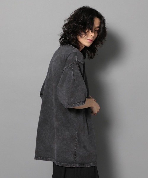 Anui（アニュイ）の「【UNISEX/2サイズ展開】ピグメントステッチTシャツ（Tシャツ/カットソー・レディース・チャコールグレー/ベージュ/ピンク・LARGE/MEDIUM）」の22枚目の写真