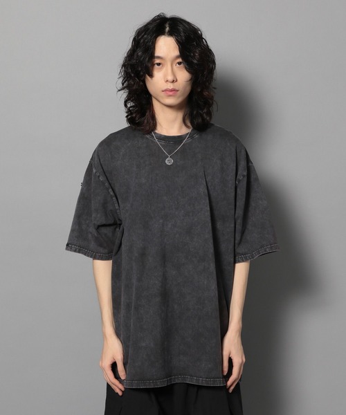 Anui（アニュイ）の「【UNISEX/2サイズ展開】ピグメントステッチTシャツ（Tシャツ/カットソー・レディース・チャコールグレー/ベージュ/ピンク・LARGE/MEDIUM）」の15枚目の写真