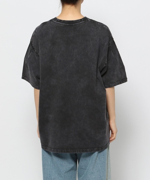 Anui（アニュイ）の「【UNISEX/2サイズ展開】ピグメントステッチTシャツ（Tシャツ/カットソー・レディース・チャコールグレー/ベージュ/ピンク・LARGE/MEDIUM）」の19枚目の写真