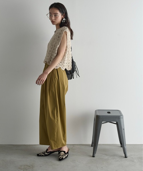 THE YOn（ザヨン）の「トーションレースフレンチスリーブトップス（その他トップス・レディース・ナチュラル/ブラック/マルチ・FREE）」の13枚目の写真