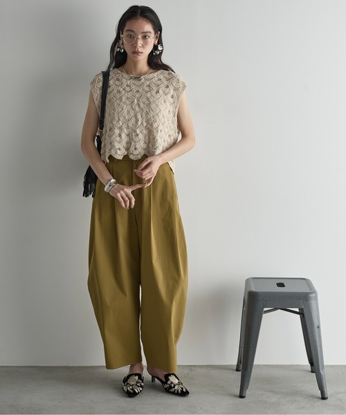 THE YOn（ザヨン）の「トーションレースフレンチスリーブトップス（その他トップス・レディース・ナチュラル/ブラック/マルチ・FREE）」の11枚目の写真