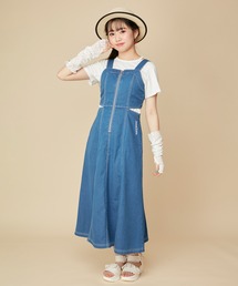 JENNI love（ジェニィラブ）の「センターZIPデニムジャンスカ