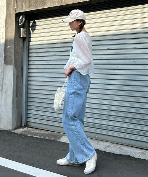 ハイウエストデニムワイドパンツ（デニムパンツ）｜Cham