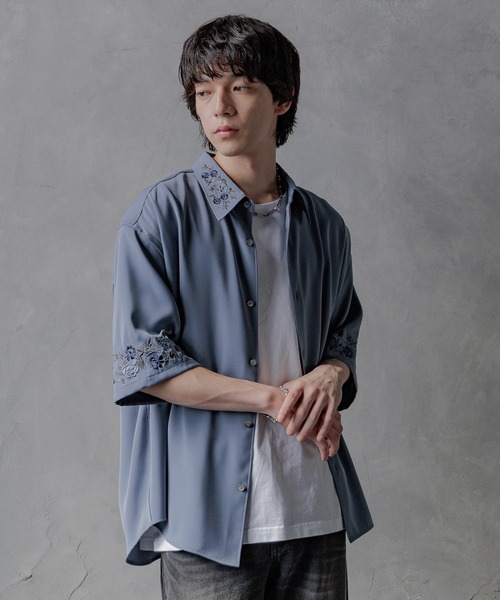 ハレ　トロミシシュウシャツ　ss HARE（ハレ）の「トロミシシュウシャツSS(HARE)（シャツ