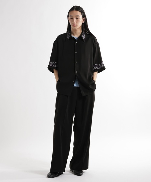 HARE（ハレ）の「【SET UP対応 イージーケア】TOROMIシシュウシャツSS(HARE)（シャツ/ブラウス・メンズ・ブルー/ホワイト/ブラック/パープル/グレー/ブルー系その他/ホワイト系その他/ダークブラウン/グレー系その他/ブルー系その他2/ブラック系その他・SMALL/MEDIUM）」の20枚目の写真