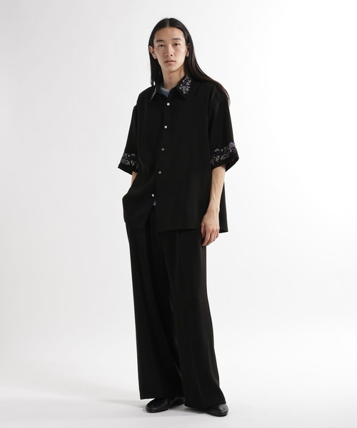 HARE（ハレ）の「【SET UP対応 イージーケア】TOROMIシシュウシャツSS(HARE)（シャツ/ブラウス・メンズ・ブルー/ホワイト/ブラック/パープル/グレー/ブルー系その他/ホワイト系その他/ダークブラウン/グレー系その他/ブルー系その他2/ブラック系その他・SMALL/MEDIUM）」の18枚目の写真