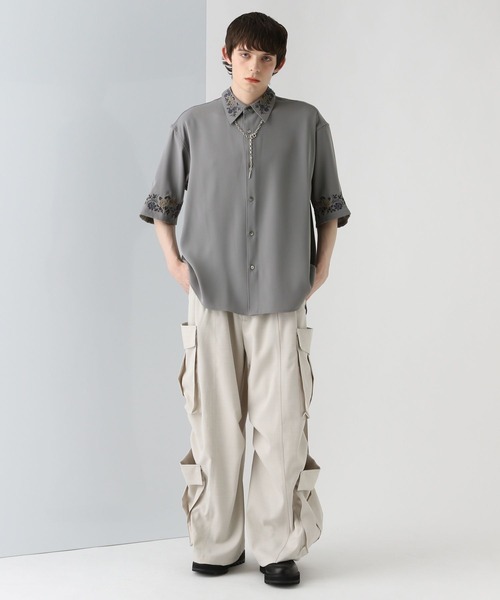 HARE TOROMIシシュウシャツ ワイドパンツ 2着セット セール】【SET UP対応 イージーケア】TOROMIシシュウシャツ(HARE