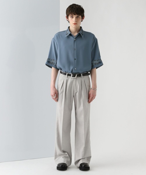 HARE TOROMIシシュウシャツ ワイドパンツ 2着セット HARE シャツ 「SET UP対応 イージーケア」TOROMIシシュウシャツ