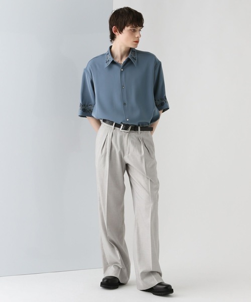 HARE TOROMIシシュウシャツ ワイドパンツ 2着セット セール】【SET UP対応 イージーケア】TOROMIシシュウシャツ(HARE